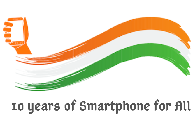 10 years of Smartphone for All with text