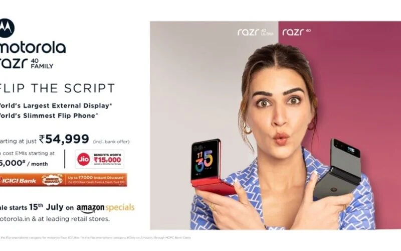 Motorola Debuts Razr 40-Series Flip Phones in India; Posing a Strong Challenge to Samsung’s Galaxy Z Flip Phones