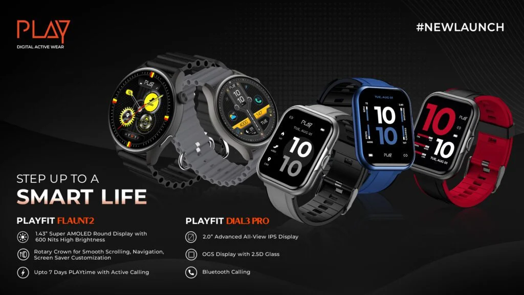 PLAY introduces new budget Smartwatches with 7-day battery life and 100 exercise modes