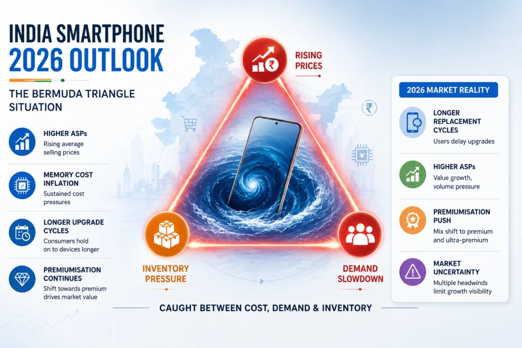 The India Smartphone 2026 Outlook – ‘Bermuda Triangle’ Situation 
