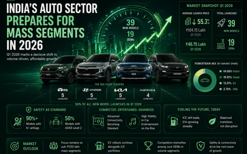 India’s Auto Sector Prepares for Mass Segments in 2026 