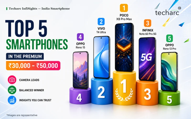 Top 5 Smartphones in the Premium ₹30,000-50,000 Segment: Techarc InfiSights