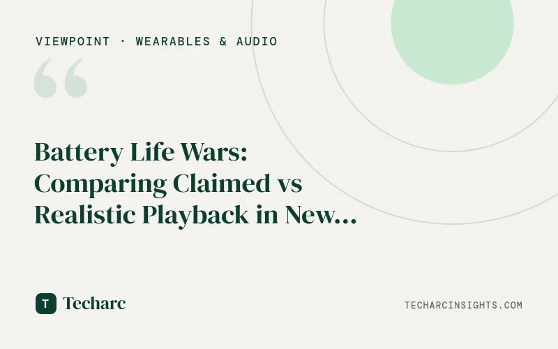 Battery Life Wars: Comparing Claimed vs Realistic Playback in New TWS Launches: Techarc InfiSights 