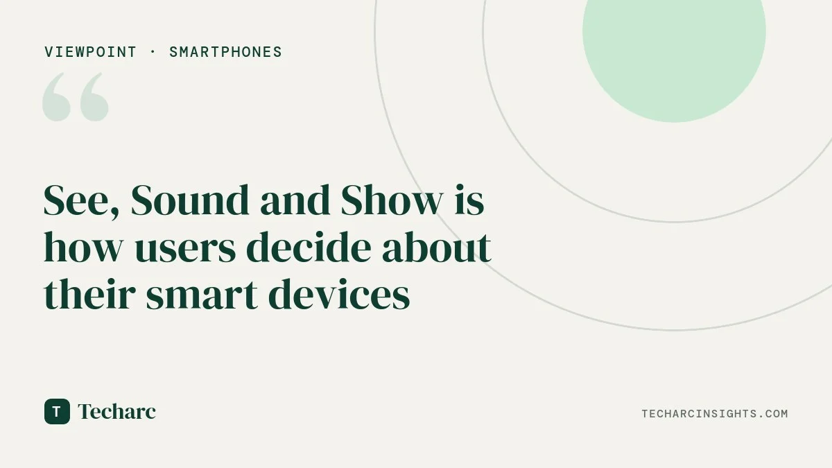 See, Sound and Show is how users decide about their smart devices