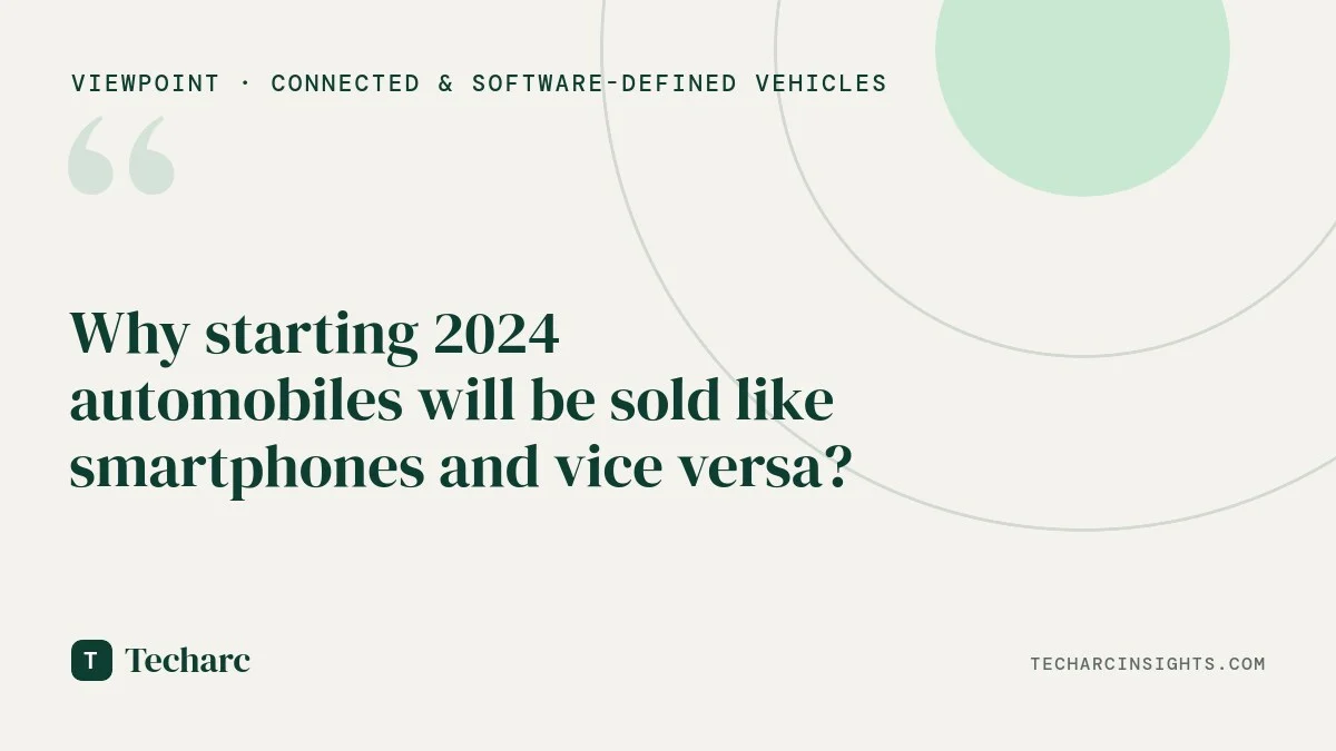 Why starting 2024 automobiles will be sold like smartphones and vice versa?