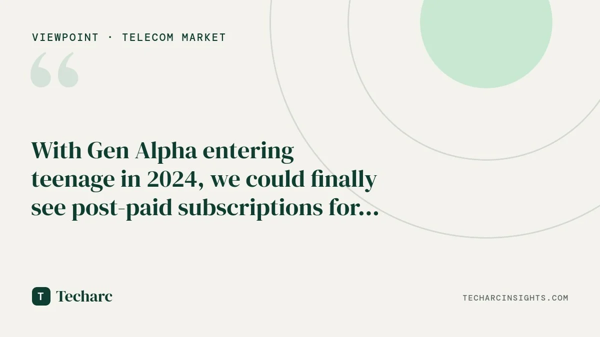 With Gen Alpha entering teenage in 2024, we could finally see post-paid subscriptions for mobile services going up in India