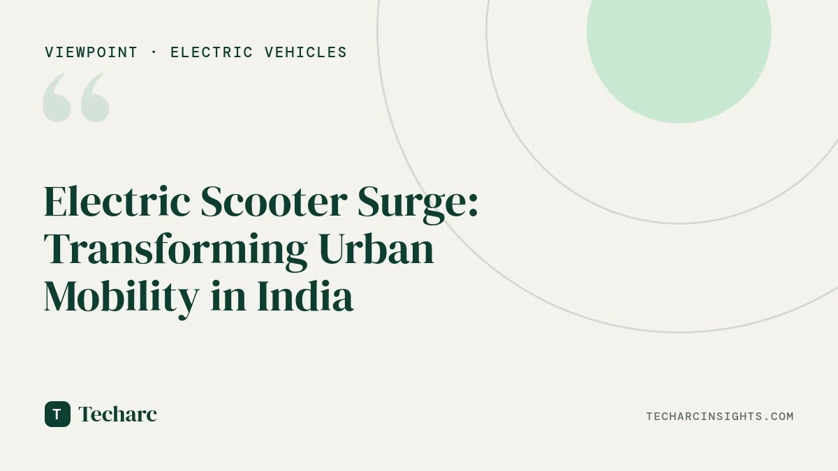 Electric Scooter Surge: Transforming Urban Mobility in India