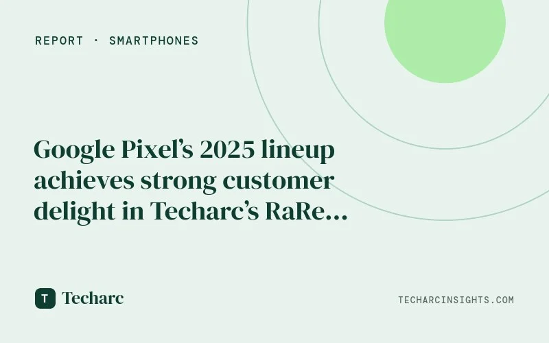 Google Pixel’s 2025 lineup achieves strong customer delight in Techarc’s RaRe Quadrant Report