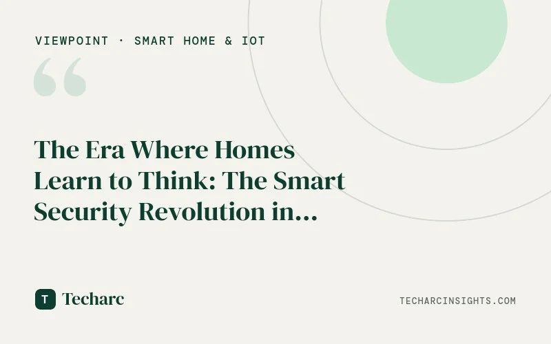 The Era Where Homes Learn to Think: The Smart Security Revolution in India