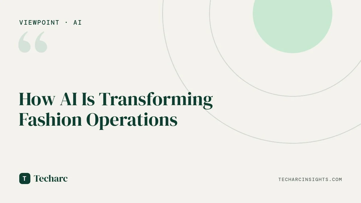 How AI Is Transforming Fashion Operations